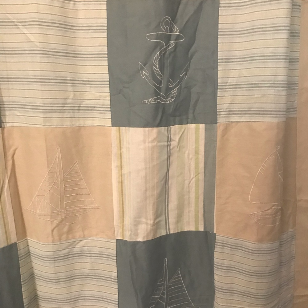 Coastal shower curtain